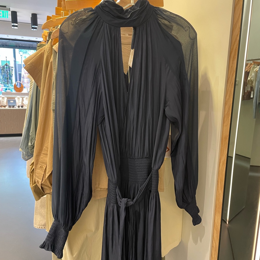 Ramy Brook Reagan Japanese Tech Navy Dress